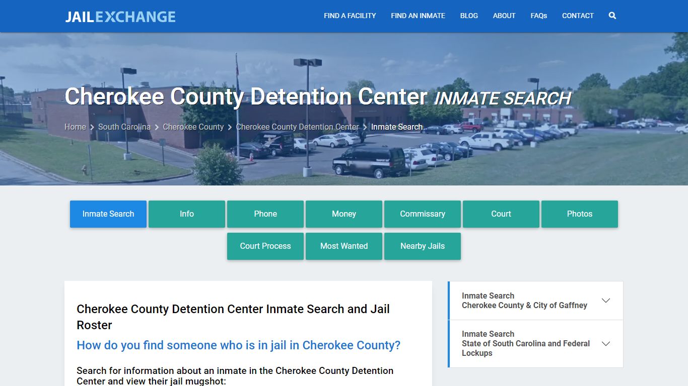 Cherokee County Detention Center Inmate Search - Jail Exchange